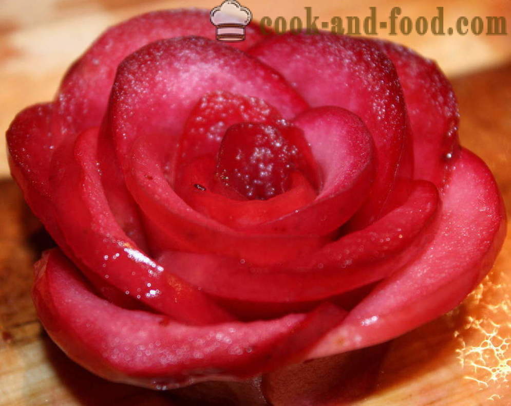 Recepte no āboliem pieauga - kā padarīt ābolu kūka rozes, soli pa solim recepšu fotogrāfijas