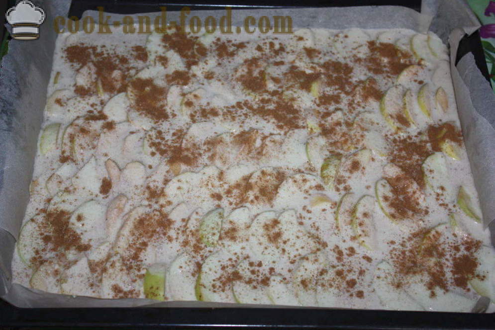 Ābolu pīrāgs ar kanēli - kā cept ābolu pīrāgs ar kanēli krāsnī, ar soli pa solim recepšu fotogrāfijas
