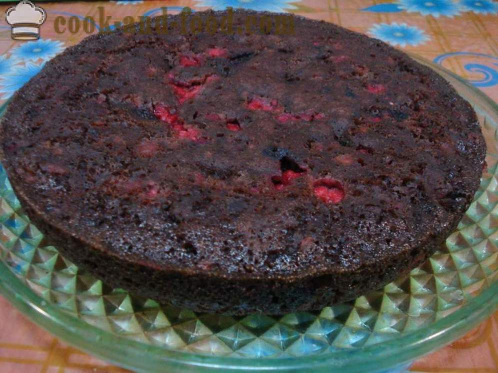 Lean šokolādes kūka bez olām - kā pagatavot šokolādes kūku multivarka, soli pa solim recepšu fotogrāfijas