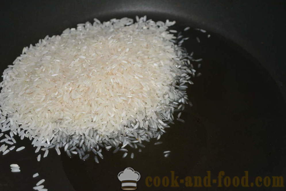 Kā gatavot rīsus piedevām drupans - kā gatavot kraukšķīgus rīsus pannā, soli pa solim recepšu fotogrāfijas