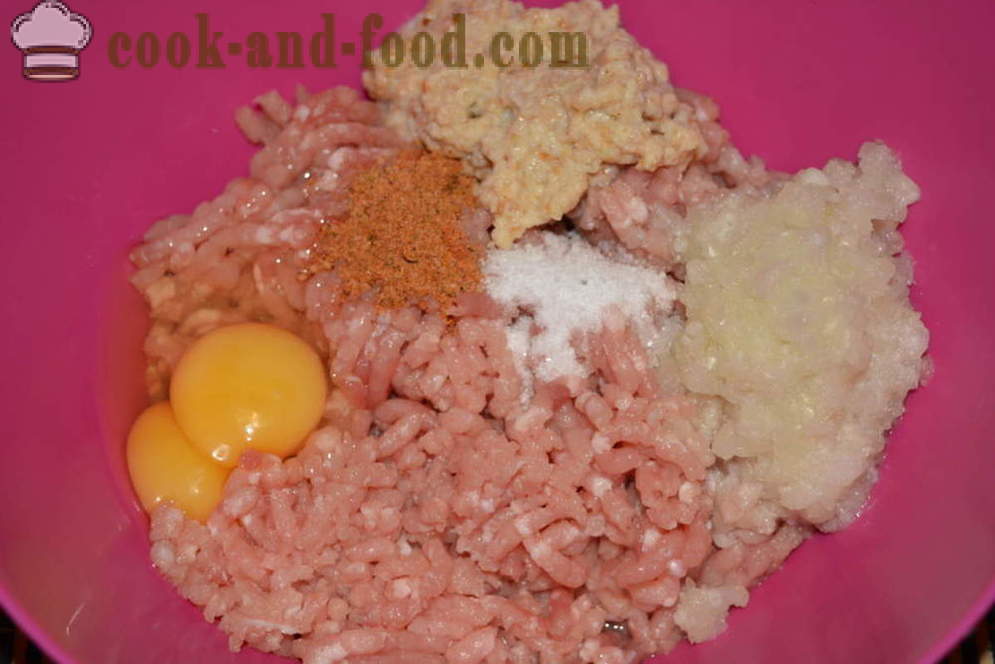 Eži garšīgs maltā gaļa ar rīsiem un pāris - kā gatavot gaļu ar rīsu eži in multivarka soli pa solim recepšu fotogrāfijas