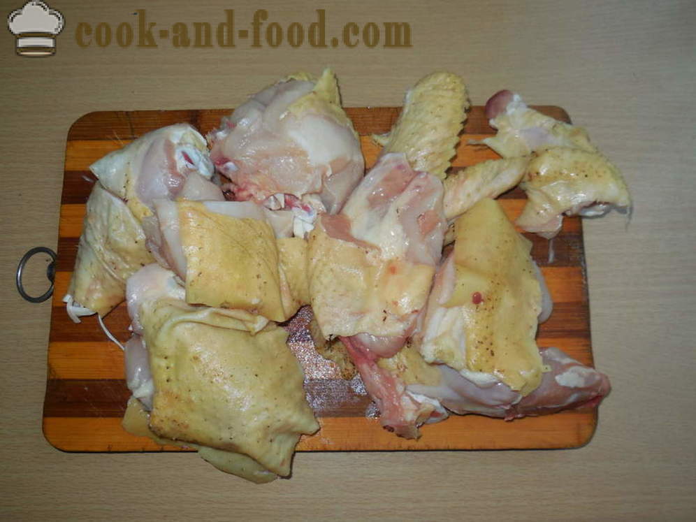 Sautēti vistas pot cepeškrāsnī savā sulā - kā cept vistas katlā ar dārzeņiem, soli pa solim recepšu fotogrāfijas