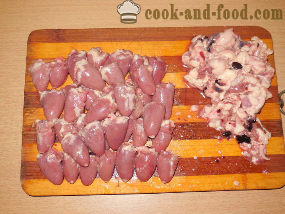Zupa ar mājas nūdelēm un vistas sirdis - kā gatavot vistas zupa ar multivarka soli pa solim recepšu fotogrāfijas
