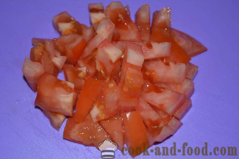 Vienkārši salāti ar svaigiem gurķiem un tomātiem ar olu un puravu - kā gatavot dārzeņu salāti ar majonēzi, soli pa solim recepšu fotogrāfijas