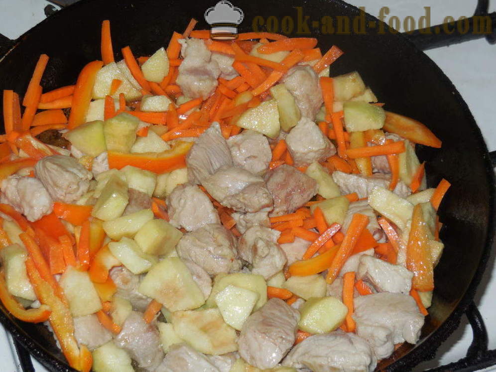 Pot cepetis ar gaļu un kartupeļiem - kā gatavot pot cepetis krāsnī, ar soli pa solim recepšu fotogrāfijas