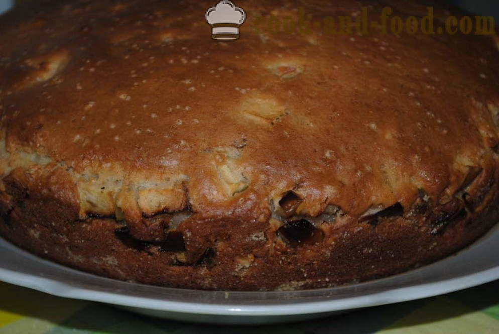 Piparkūku kūka ar kefīru ar āboliem un riekstiem - kā gatavot kūka ar kefīru, soli pa solim recepšu fotogrāfijas