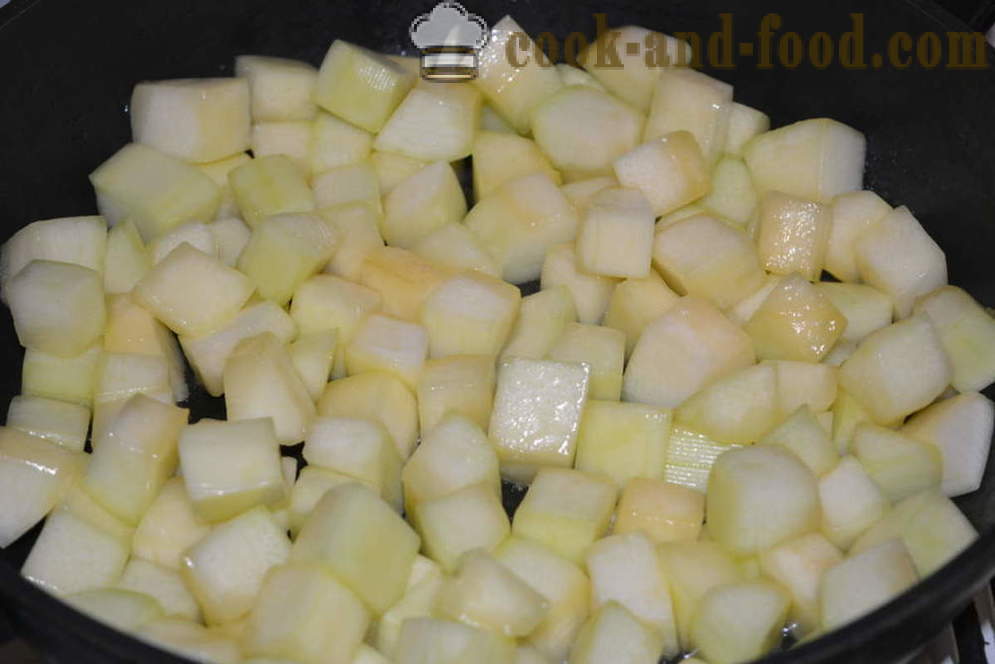 Dārzeņu sautējums ar baklažānu un cukini cepeškrāsnī - kā gatavot sautētu baklažānu un cukini, ar soli pa solim recepšu fotogrāfijas