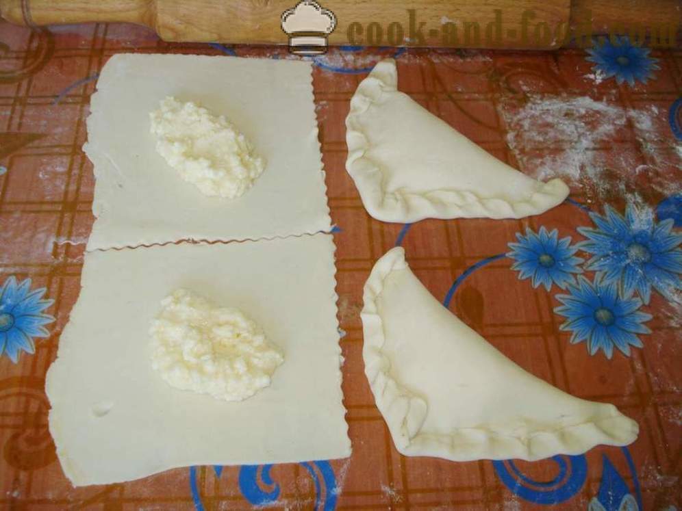 Inhalācijas ar sieru kārtainās mīklas - soli pa solim, kā padarīt kārtainās mīklas ar sieru krāsnī, recepte ar foto