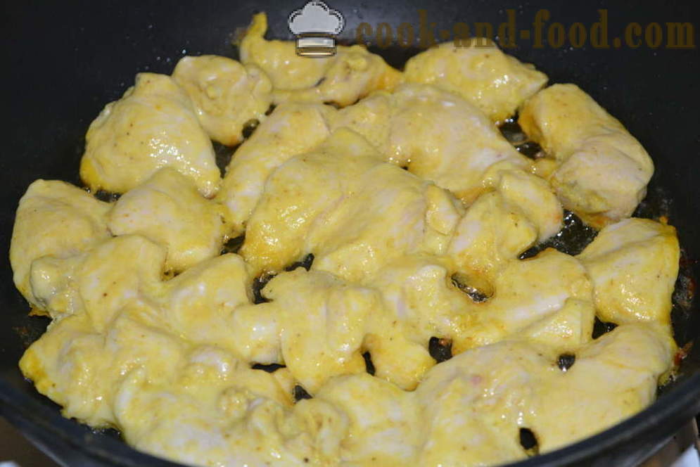 Delicious vistas krūtiņa cepta pannā, - kā pagatavot sulīgu cāļa krūtiņa pannas, soli pa solim recepšu fotogrāfijas