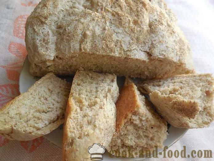 Garšīgi un veselīgi kviešu klijas graudaugu pilngraudu - kā padarīt mājās gatavotu maizi, vienkāršu recepti, un soli pa solim foto