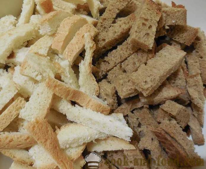 Mājās ķiploku grauzdiņiem cepeškrāsnī, kas piemēroti alus, zupu vai salātiem - kā padarīt ķiploku grauzdiņiem mājās, receptes ar foto