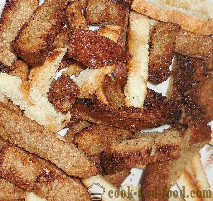Mājās ķiploku grauzdiņiem cepeškrāsnī, kas piemēroti alus, zupu vai salātiem - kā padarīt ķiploku grauzdiņiem mājās, receptes ar foto