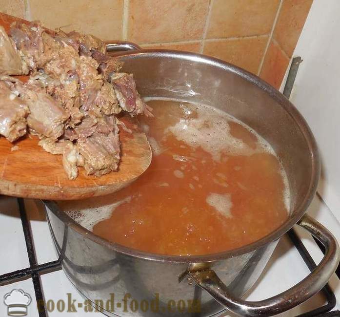 Delicious mājās zupa ar pupiņām ukraiņu - kā gatavot zupa ar pupiņām ukraiņu - soli pa solim recepšu fotogrāfijas