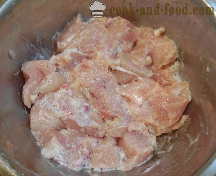 Kā gatavot vistas pannā ar cieti - sulīga un garšīga - recepti ar fotogrāfiju