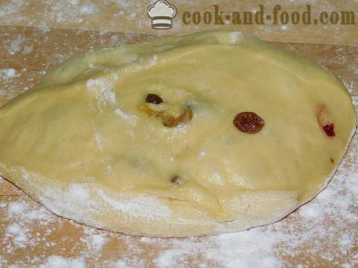 Itāļu Panettone - vienkārši un garšīgi Lieldienu kūka maizes automāts - soli pa solim recepšu fotogrāfijas