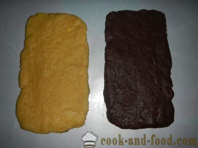 Franču konditorejas Sable - kā pagatavot gardu divu krāsu smilšu kūka - recepte ar fotogrāfijām, soli pa solim