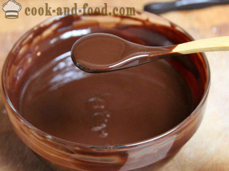 Krēmveida šokolādes glazūra no kakao, cukura un piena - to, kā padarīt šokolādes pārklājumu kakao recepti ar video