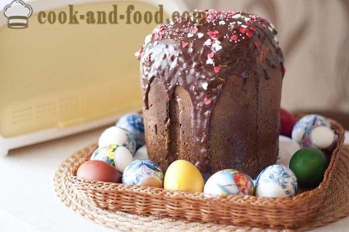 Kā cept gardu šokolādes kūka Lieldienu - vienkāršu un oriģinālu recepti mīklas kūka ar rumu un vīnu