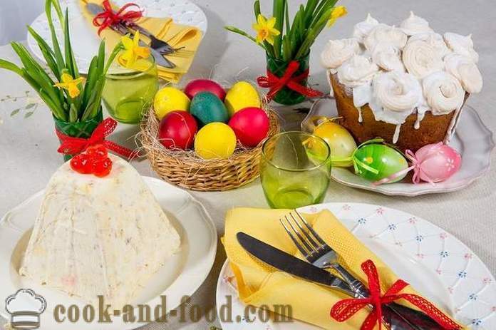 Kulinārijas tradīcijas un paražas Lieldienu - Lieldienu galds slāvu pareizticīgo tradīcijām
