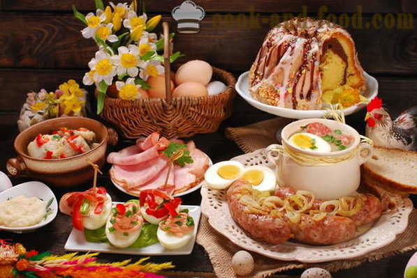 Kulinārijas tradīcijas un paražas Lieldienu - Lieldienu galds slāvu pareizticīgo tradīcijām