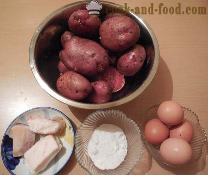 Cepti kartupeļi pannā ar bekonu un olas - kā gatavot garšīgus ceptus kartupeļus un pareizi, soli pa solim recepti ar fotogrāfijām.