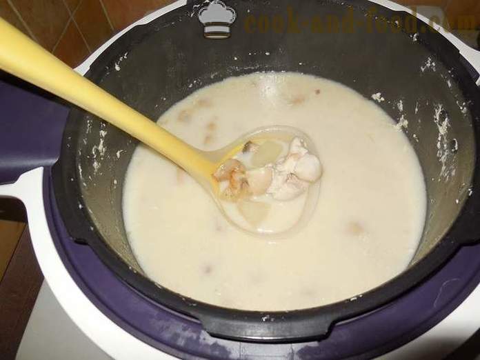 Siera zupa ar kausētu sieru, sēnēm un vistas - kā gatavot siera zupu multivarka, soli pa solim recepti ar fotogrāfijām.