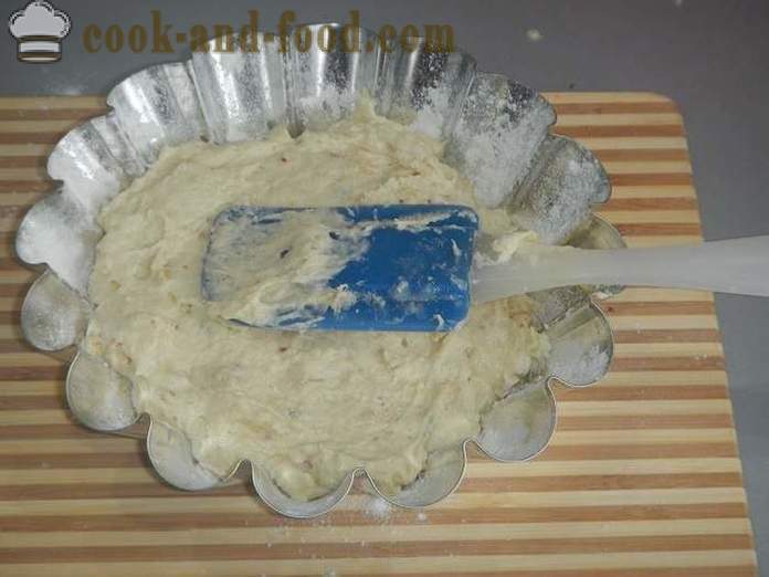 Vienkāršā riekstkoka cupcake par kefīru - kā gatavot kūka mājās, soli pa solim receptes ar fotogrāfijām.