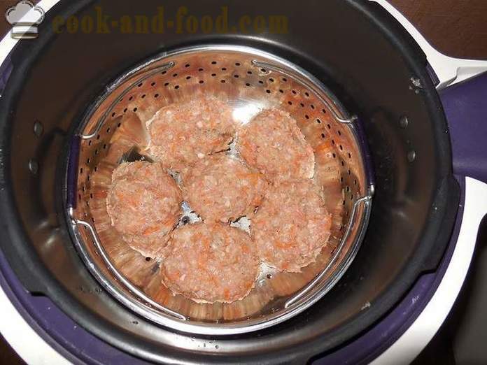Grechanik ar malto gaļu multivarka - kā gatavot tītaru Grechanik tvaicēti, soli pa solim recepšu fotogrāfijas.