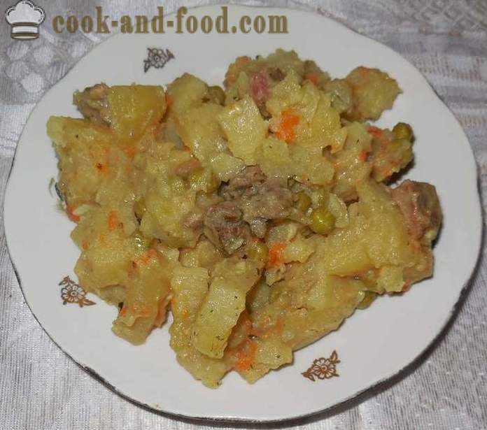 Dārzeņu sautējums multivarka, ar gaļu un kartupeļiem - kā gatavot liellopu sautējums multivarka, soli pa solim recepti ar fotogrāfijām.