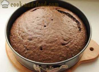 Šokolādes biskvīta torte ar kefīru, vienkāršu recepti - kā padarīt kūka ar kefīru bez olām (recepšu fotogalerija)