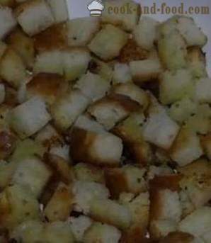 Cēzara salāti ar grauzdiņiem - klasiska recepte ar fotogrāfijām un video. Kā pagatavot Cēzara salātus un salātu mērci