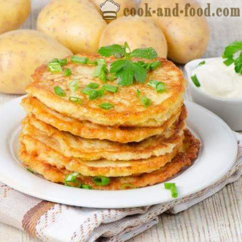 Baltkrievu virtuve: pankūkas izgatavotas no kartupeļiem - video receptes mājās