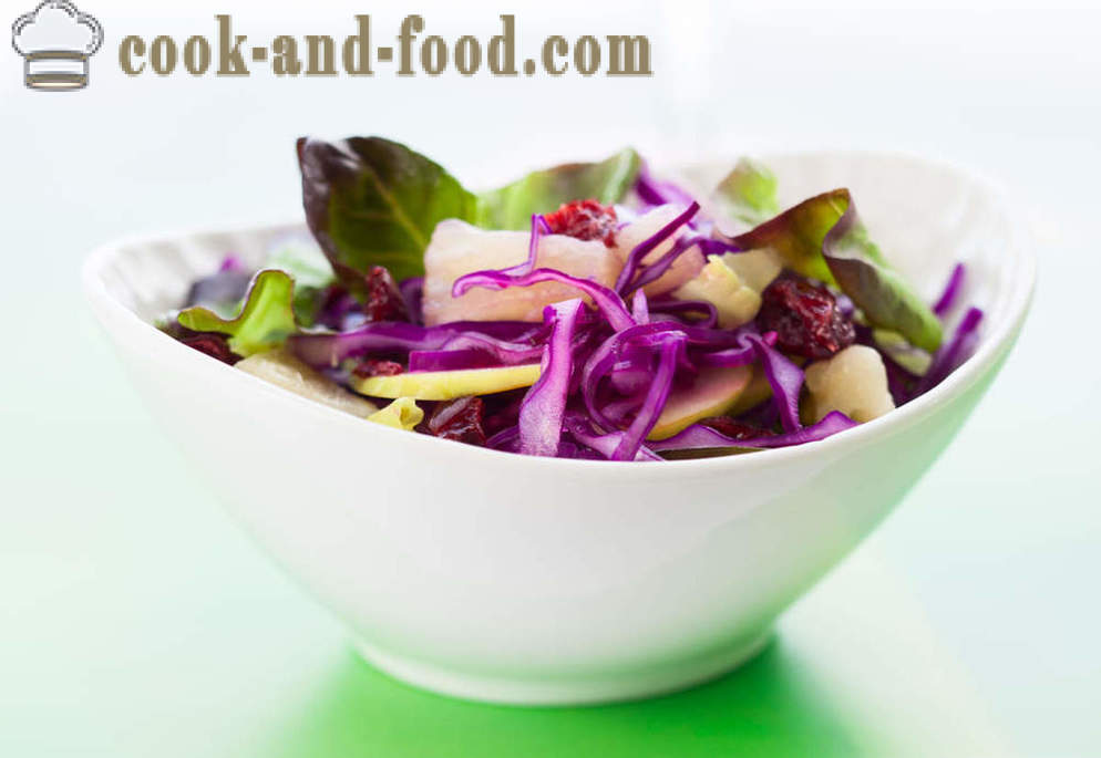 Red kāpostu: trīs veselīgi salāti recepte