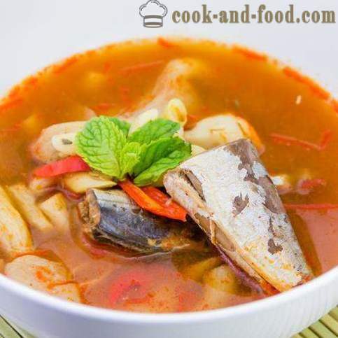 Zupas zivju konservu: trīs oriģinālā recepte