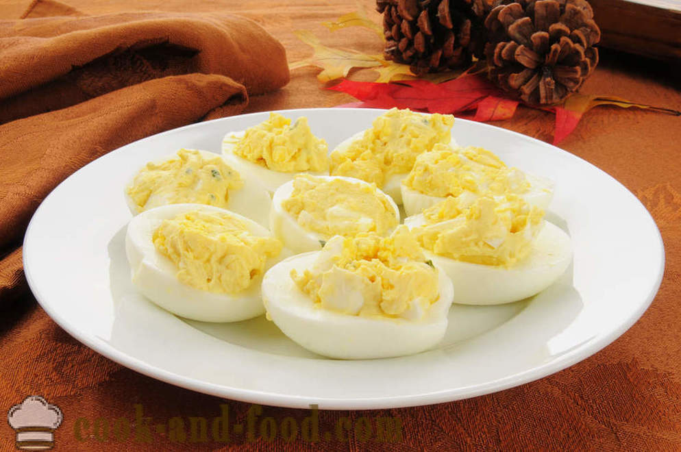 Lieliska uzkoda: pildījuma olas - video receptes mājās