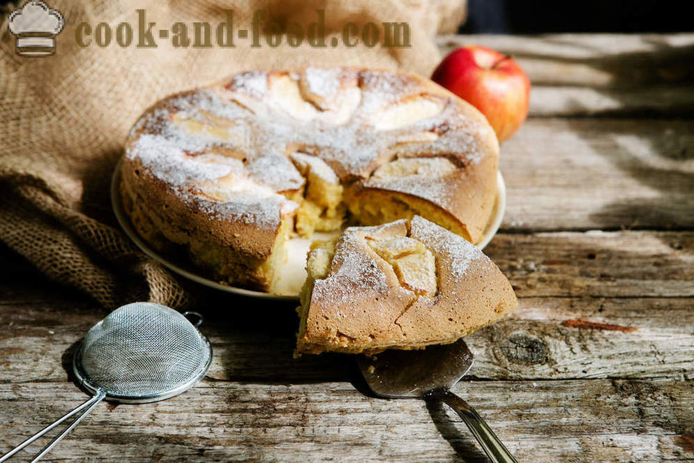 Receptes mikroviļņu: ābolu pīrāgs