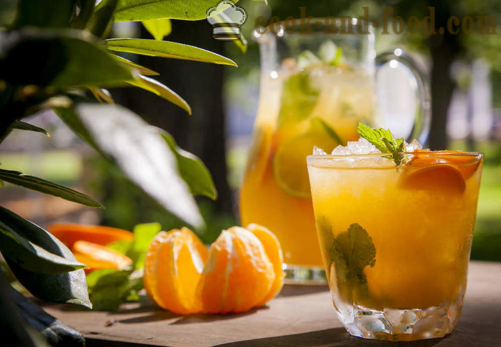 Svaigi svaigi: mandarīns mojito piparmētru un aveņu limonādes - video receptes mājās